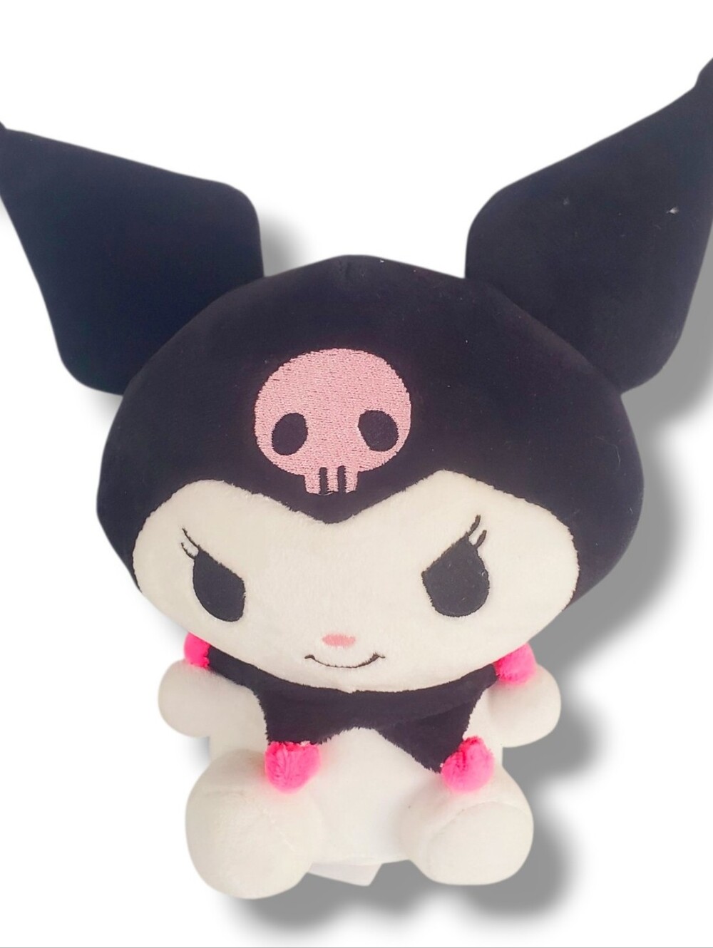 Hello Kitty 25cm Kuromi Plush Doll Soft Stuffed Toy Cute Kawaii Pink Black